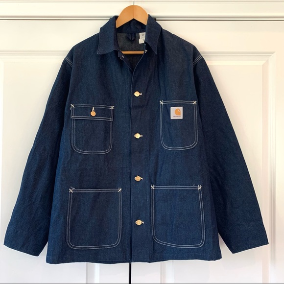 Carhartt Other - Carhartt Vintage Denim Chore Coat Jacket Size 42 USA Union Made 1980s Excellent!